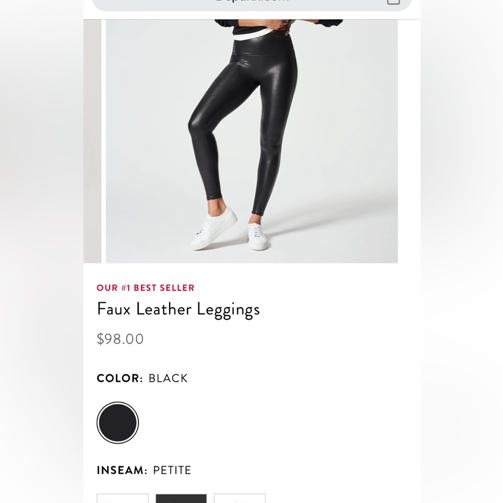 Spanx Faux Leather Leggings